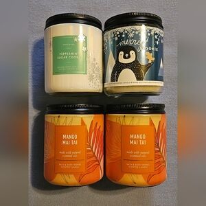Bath & Body Works Single Wick Candles-Bundle (4)